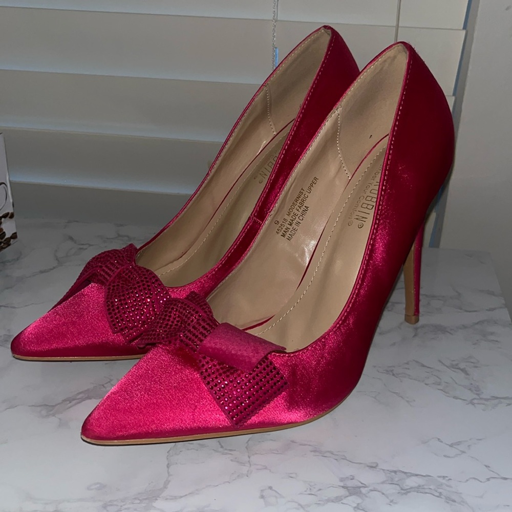 Fashion Nova heels hot pink